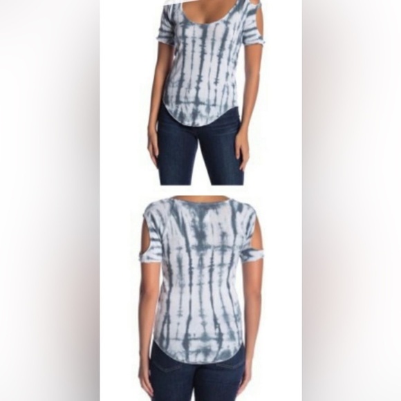 Chaser Tie Dye Open-shoulder Blouse sz M - Picture 1 of 5